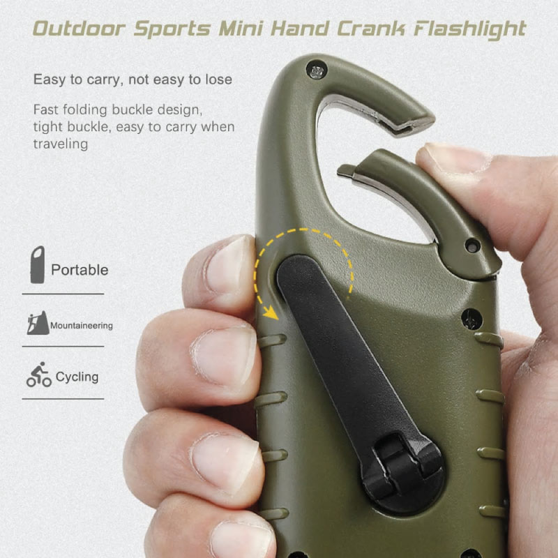 hand cranked flashlight